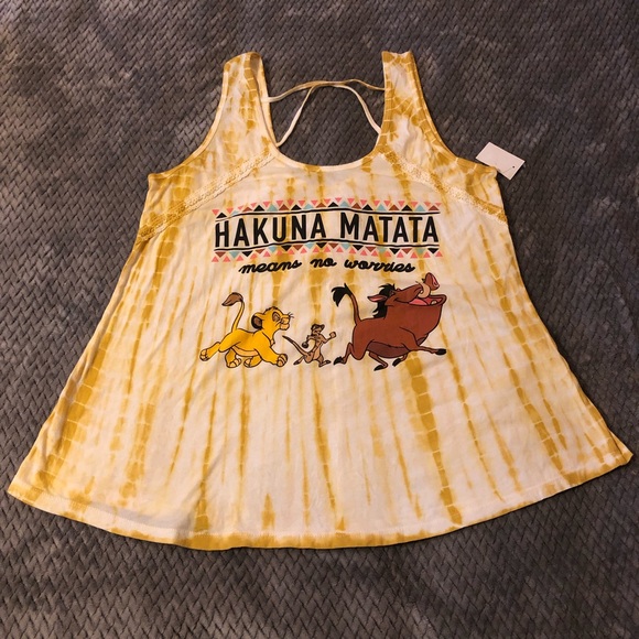NWT Hakuna Matata Sleeveless Shirt B15 - Picture 7 of 7